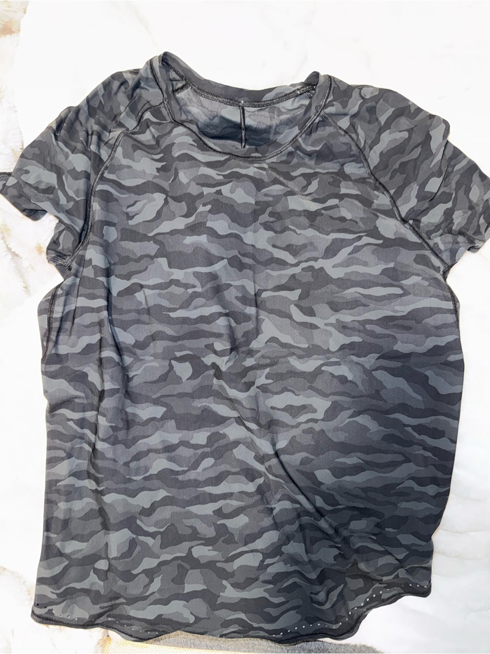 lululemon athletica Gray Camo Performance Tee